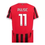 Günstige AC Mailand Pulisic 11 Herrentrikot Heim 2024/25 Kurzarm