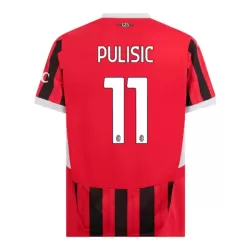Günstige AC Mailand Pulisic 11 Herrentrikot Heim 2024/25 Kurzarm Günstige AC Mailand Pulisic 11 Herrentrikot Heim 2024/25 Kurzarm