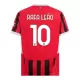 Günstige AC Mailand Rafael Leao 10 Kindertrikot Heim 2024/25 Kurzarm