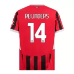 Günstige AC Mailand Reijnders 14 Herrentrikot Heim 2024/25 Kurzarm