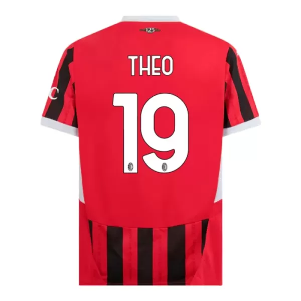 Günstige AC Mailand Theo 19 Kindertrikot Heim 2024/25 Kurzarm