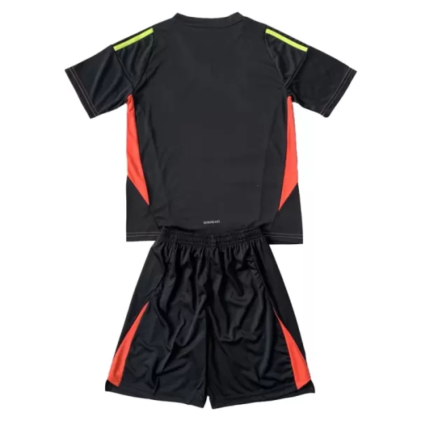 Günstige Argentinien Torwart Kindertrikot Heim 2024 Kurzarm Schwarze