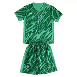 Günstige Brasilien Torwart Kindertrikot 2024 Kurzarm Grüne Günstige Brasilien Torwart Kindertrikot 2024 Kurzarm Grüne