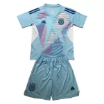 Günstige Deutschland Torwart Kindertrikot EURO 2024 Kurzarm Blaue