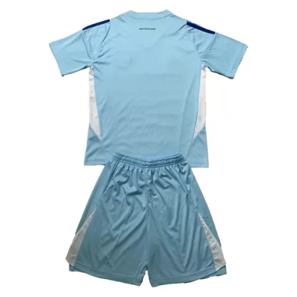 Günstige Deutschland Torwart Kindertrikot EURO 2024 Kurzarm Blaue