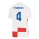 Günstige Kroatien Gvardiol 4 Kindertrikot Heim EURO 2024 Kurzarm