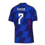 Günstige Kroatien Majer 7 Herrentrikot Auswärts EURO 2024 Kurzarm