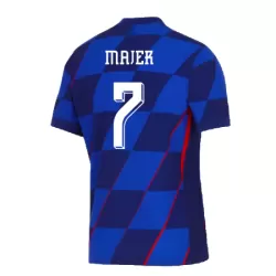 Günstige Kroatien Majer 7 Herrentrikot Auswärts EURO 2024 Kurzarm