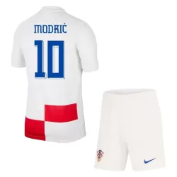 Günstige Kroatien Modrić 10 Kindertrikot Heim EURO 2024 Kurzarm