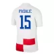 Günstige Kroatien Pasalic 15 Kindertrikot Heim EURO 2024 Kurzarm
