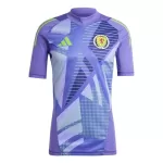 Günstige Schottland Torwart Herrentrikot EURO 2024 Kurzarm Lila