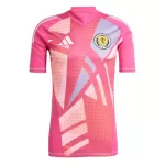 Günstige Schottland Torwart Herrentrikot EURO 2024 Kurzarm Rosa