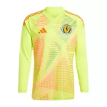 Günstige Schottland Torwart Herrentrikot EURO 2024 Langarm Gelbe