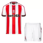 Günstige Stoke City Kindertrikot Heim 2024/25 Kurzarm