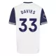 Günstige Tottenham Hotspur Davies 33 Kindertrikot Heim 2024/25 Kurzarm