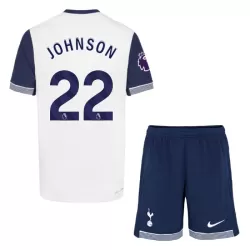 Günstige Tottenham Hotspur Johnson 22 Kindertrikot Heim 2024/25 Kurzarm