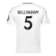 Günstige Real Madrid Bellingham 5 Kindertrikot Heim 2024/25 Kurzarm