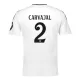 Günstige Real Madrid Carvajal 2 Kindertrikot Heim 2024/25 Kurzarm