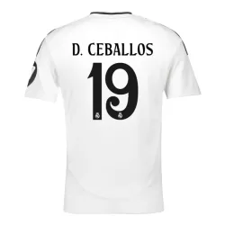 Günstige Real Madrid D. Ceballos 19 Herrentrikot Heim 2024/25 Kurzarm Günstige Real Madrid D. Ceballos 19 Herrentrikot Heim 2024/25 Kurzarm