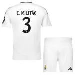 Günstige Real Madrid E. Militao 3 Kindertrikot Heim 2024/25 Kurzarm