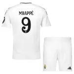 Günstige Real Madrid Mbappé 9 Kindertrikot Heim 2024/25 Kurzarm