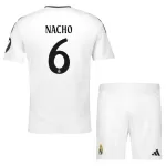 Günstige Real Madrid Nacho 6 Kindertrikot Heim 2024/25 Kurzarm
