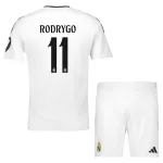 Günstige Real Madrid Rodrygo 11 Kindertrikot Heim 2024/25 Kurzarm