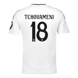 Günstige Real Madrid Tchouameni 18 Herrentrikot Heim 2024/25 Kurzarm Günstige Real Madrid Tchouameni 18 Herrentrikot Heim 2024/25 Kurzarm