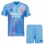 Günstige Real Madrid Torwart Kindertrikot Heim 2024/25 Kurzarm