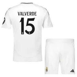 Günstige Real Madrid Valverde 15 Kindertrikot Heim 2024/25 Kurzarm Günstige Real Madrid Valverde 15 Kindertrikot Heim 2024/25 Kurzarm