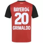 Günstige Bayer 04 Leverkusen Alejandro Grimaldo 20 Herrentrikot Heim 2024/25 Kurzarm