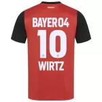 Günstige Bayer 04 Leverkusen Florian Wirtz 10 Herrentrikot Heim 2024/25 Kurzarm