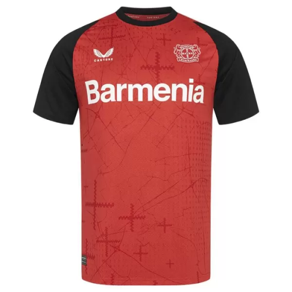 Günstige Bayer 04 Leverkusen Jeremie Frimpong 30 Kindertrikot Heim 2024/25 Kurzarm