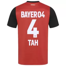 Günstige Bayer 04 Leverkusen Jonathan Tah 4 Herrentrikot Heim 2024/25 Kurzarm Günstige Bayer 04 Leverkusen Jonathan Tah 4 Herrentrikot Heim 2024/25 Kurzarm