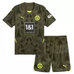 Günstige Borussia Dortmund Torwart Kindertrikot Auswärts 2024/25 Kurzarm