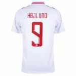 Günstige Dänemark Højlund 9 Herrentrikot Heim EURO 2024 Kurzarm