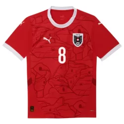 Günstige Österreich Alaba 8 Herrentrikot Heim EURO 2024 Kurzarm