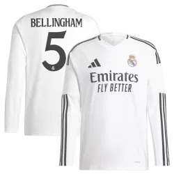 Günstige Real Madrid Bellingham 5 Herrentrikot Heim 2024/25 Langarm Günstige Real Madrid Bellingham 5 Herrentrikot Heim 2024/25 Langarm