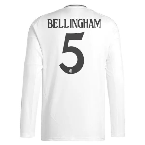 Günstige Real Madrid Bellingham 5 Herrentrikot Heim 2024/25 Langarm