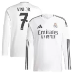 Günstige Real Madrid Vini JR 7 Herrentrikot Heim 2024/25 Langarm
