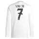 Günstige Real Madrid Vini JR 7 Herrentrikot Heim 2024/25 Langarm