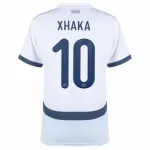 Günstige Schweiz Xhaka 10 Herrentrikot Auswärts EURO 2024 Kurzarm