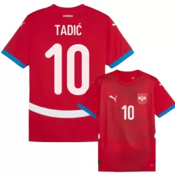 Günstige Serbien Tadic 10 Herrentrikot Heim EURO 2024 Kurzarm