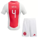 Günstige Ajax Jorrel Hato 4 Kindertrikot Heim 2024/25 Kurzarm