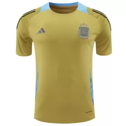 Günstige Argentinien Pre-Match Herrentrikot 2024 Kurzarm Gelbe Günstige Argentinien Pre-Match Herrentrikot 2024 Kurzarm Gelbe