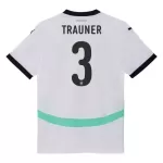 Günstige Österreich Gernot Trauner 3 Herrentrikot Auswärts EURO 2024 Kurzarm