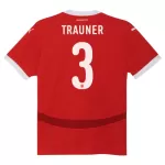 Günstige Österreich Gernot Trauner 3 Herrentrikot Heim EURO 2024 Kurzarm