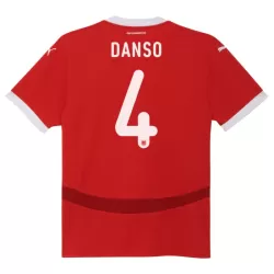 Günstige Österreich Kevin Danso 4 Herrentrikot Heim EURO 2024 Kurzarm Günstige Österreich Kevin Danso 4 Herrentrikot Heim EURO 2024 Kurzarm