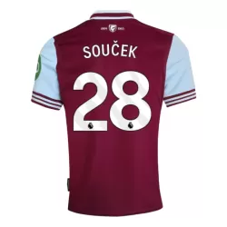 Günstige West Ham United Soucek 28 Herrentrikot Heim 2024/25 Kurzarm Günstige West Ham United Soucek 28 Herrentrikot Heim 2024/25 Kurzarm
