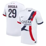 Günstige Paris Saint-Germain Bradley Barcola 29 Herrentrikot Auswärts 2024/25 Kurzarm